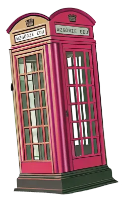 Grafika dekoracyjna - angielskiej budki telefonicznej